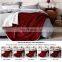 Manufacturer Red Soft Swaddle 100% Microfiber Sherpa Blanket For Winter Fleece
