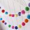 Wholesale factory colorful custom christmas felt ball  tree decorations