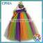 Fashion baby girl's rainbow designs tutu dress Cute children party tutu dress with a matching headband can customized