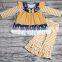 2018 fall girls clothing set ruffle pant matching top girls outfits