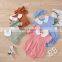 Infant Kids Baby Girls Rompers Summer Girl's Baby Short-Sleeved Bodysuits