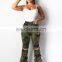 New Autumn Winter Female Denim Pants Women Skinny Hole Spliced Camouflage Print Jeans Sexy pencil Bandage Trousers