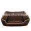 Large washable short plush cuddle wholesale dog bed luxury