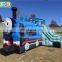 train inflatable bouncer bounce house combo jumping bouncy castle with slide