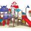 Playful outdoor plastic kids sliding toys playground kids plastic slide combination