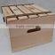 Custom logo and color pine wooden six wine packaging box,wine gift boxes