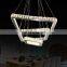 Popular Square Ring Hanging Luminaire crystal pendant lamp for Dining Room