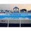 Commercial outdoor large portable rectangular steel metal deep frame water swimming pool for sale