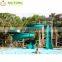 3 Tubes Water Fiberglass Play Slide For Kids/Adults Water Play