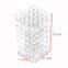 Clear Lipstick Tower, 360 Rotating Cosmetic Organizer with 64 Slots Lipgloss Storage Display Holder