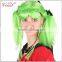 girls green funny halloween long ponytail wholesale synthetic hair wigs