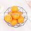 Fruit Basket Geometric Fruit Vegetable Wire Kitchen Storage Basket Metal Bowl Kitchen Storage Container Desktop Display