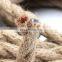 Tonghua Retro 2*0.75mm Environmental Friendly Natural Hemp Fabric Linen Electrical Cable Textile Wire for Decorative Lamp Kit