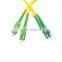 3 meters SC LC Duplex Single mode G652D Fiber Optic Patch cord sc/apc-lc/apc fiber patch cord