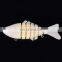 blank lures unpainted Swimbait 7 section multi jointed hard plastic abs Minnow fishing lure unpainted lure