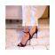 2021 new summer heel black color plus size pu square open toe women's ankle strap adjustable buckle sandals high heel shoes sexy