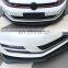 Changzhou Honghang Factory Directly Supply Car External Protector Front Lip, Black+Red Glossy Universal type A Front Bumper Lip