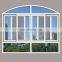 High Quality Aluminium Profile double glass sliding Arch Window