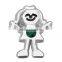 Emerald gemstone birthstone floating charm (May)