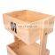 K&B cheap wholesale new wood modern and elegant drinks trolley vintage