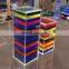 Colorful Acrylic Tumbling Towel Set Custom Building Blocks Set 46 Pieces for Kids and Adults Block Game Set