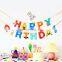 Creative Happy Birthday Banner Alphabet Design Paper Colorful Birthday Party Decoration Supplies