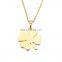 Birthday Friendship Jewelry Lucky Charm Pendant Gold Four Leaf Clover Necklace