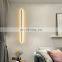High Quality LED Wall Lamps Energy Saving Black Long Tube Lamp For Indoor Home Bedroom Living Room Decoration Lighting