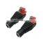 New 2.1mm/5.5mm Male and Female DC to Clip Terminal Block Connector