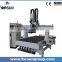 Hot sale 4 axis cnc router engraver machine for curved wood chair carving