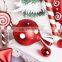 Personalised European Custom 2022 Outdoor House Outside Red White Christmas Candy Decorations