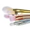 New style metal handle gold makeup brushes 7pcs