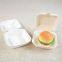 Best Selling Bagasse Takeaway Fast Food Container Disposable Biodegradable Sugarcane Hamburger Box