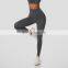 Custom High Waist Yoga Fitness Pants Sexy Peach Hip Sports V Shaped Leggings
