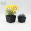 CUUC Galvanized Flower Pot Bucket Square Succulent Planter Small Plant Pots for Indoor Plants