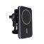 15W Magnetic Car Wireless Charger Aluminum alloy material air vent clip phone holder Multi-angle adjustable for cell phone