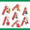 Custom Christmas Decor Santa Claus Car Keychain Cheap Cartoon Anime 3D Soft Silicone PVC Key Ring Rubber Christmas Key Holder