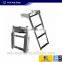 3 Steps On Platform Marine Boat Stainless Steel Folding Ladder