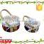 circular wood chip storage basket type, gift basket, wedding decorative basket, flower basket with liner and handle