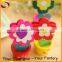 Wooden flower pot decoration items table card holder