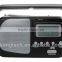 Easy carrying radio with big LCD clock