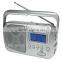 Easy carrying radio with big LCD clock