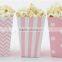 Disposable custom logo printed paper popcorn packing box