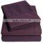 100%polyester 4 Piece Bed Sheet Set Deep Pocket, full White and color