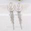 Fashion Simple Gold Chain Tassel Women Long Snake Chain Drop Earrings