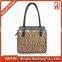 Fashion patchwork leather bag / leopard bag / leather handbag