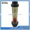 Durable pipe plastic screw thread chemical liquid flow meter
