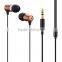 Colorful strong bass flat cable cheap earphone with mic