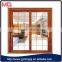 economic soundproof&heatproof aluminum tempered glass sliding door/main door