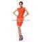 Sleeveless Ladies Official Dresses 2016 Wholesale Orange Dresses Online